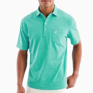 Johnnie-O 4 Button Polo in Turquoise